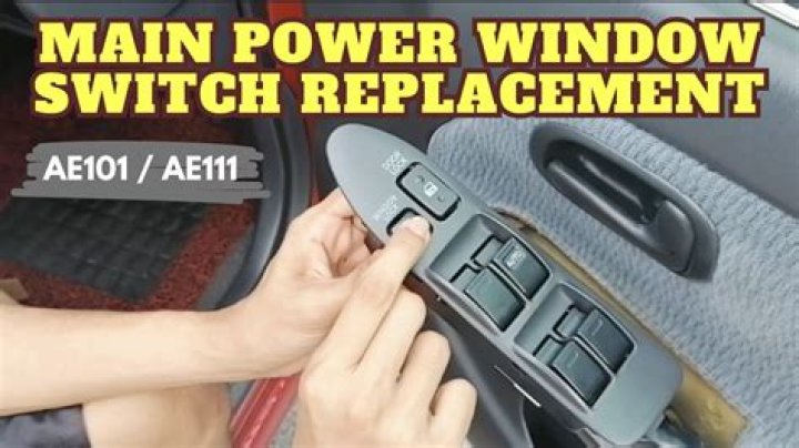 How do you replace a power window switch?
