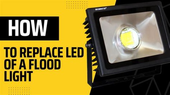 How do you replace an indoor flood light?