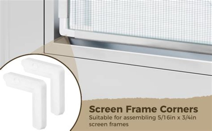 How do you replace screen frame corners?