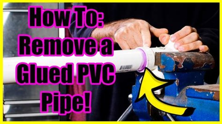 How do you separate glued PVC pipes?