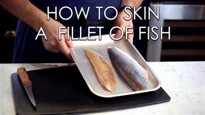 How do you skin a fish fillet?