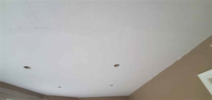 How do you smooth out a bumpy ceiling?
