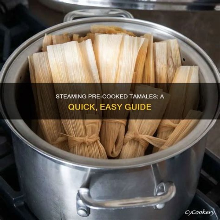 How do you steam pre cooked tamales in an instant pot?