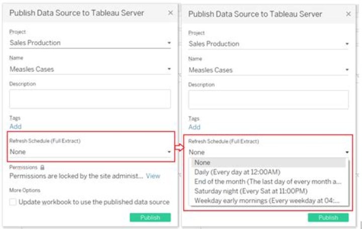 How do you stop an extract on Tableau Server?