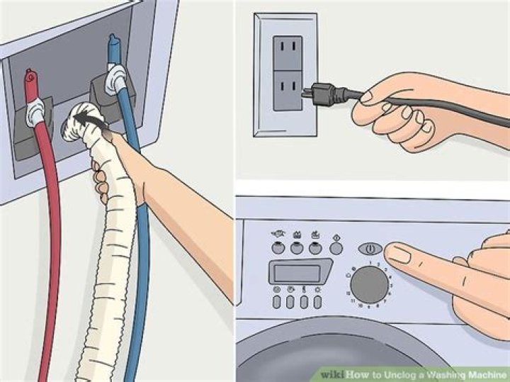 How do you unclog washing machine?