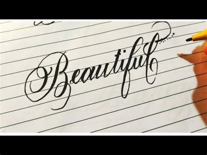 How do you write beautifully?