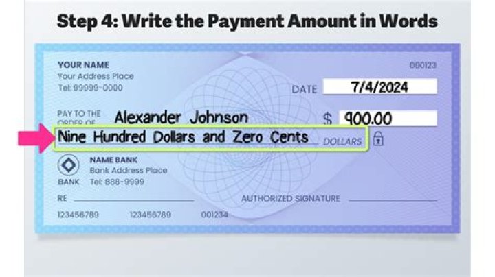 How do you write four hundred dollars on a check?
