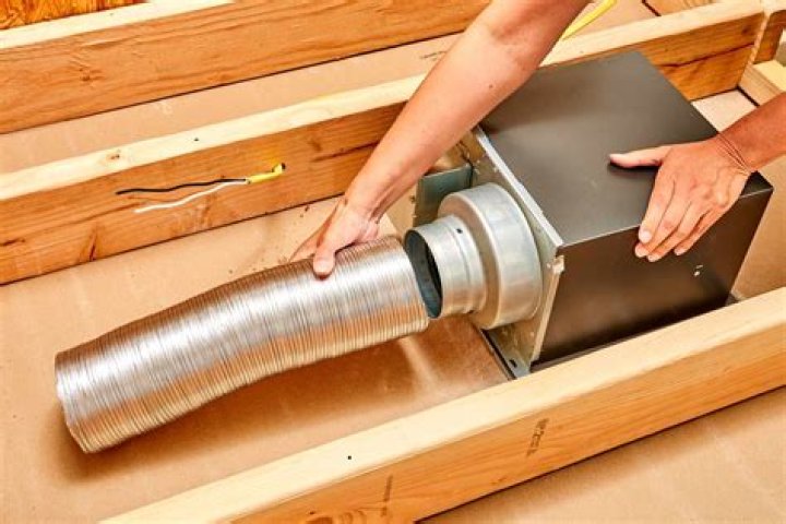 How does a ductless bathroom vent work?