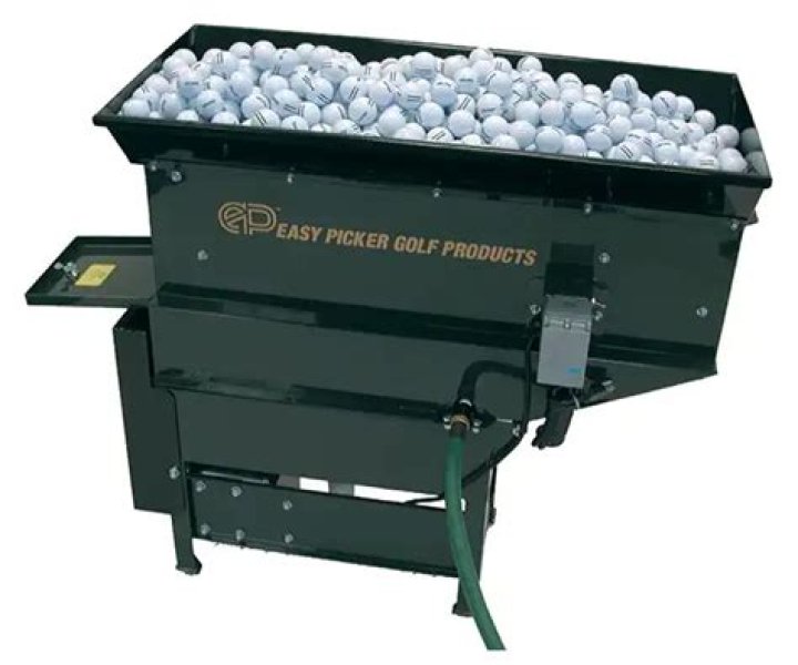 How does a golf ball washer work?