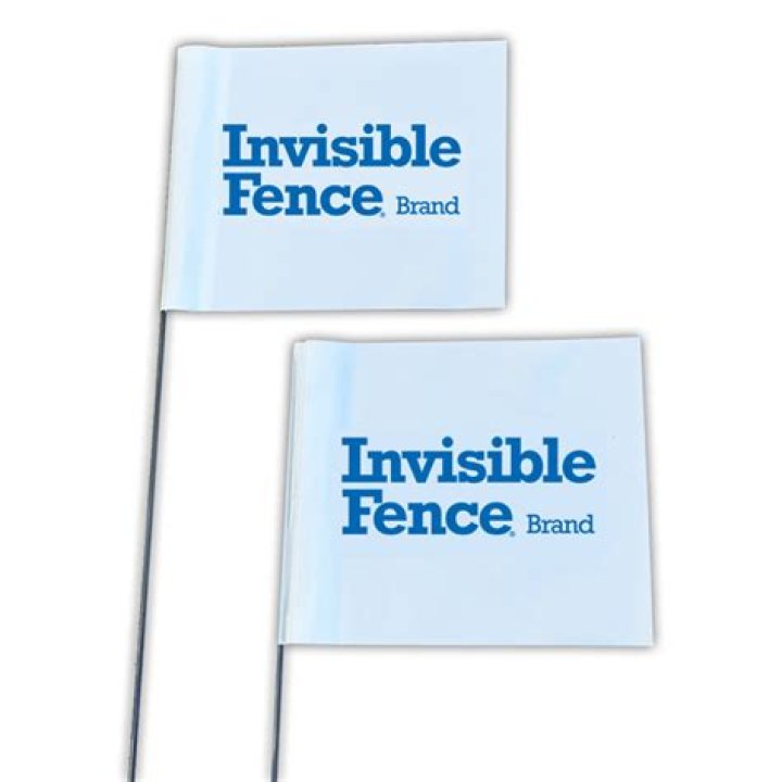 How far apart are invisible fence flags?