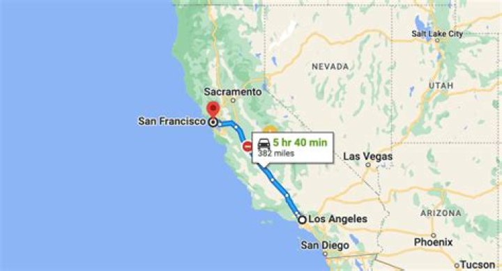 How far is Bear Valley from San Francisco?