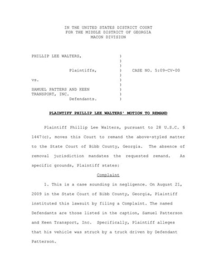 How long do you have to file a motion to remand?