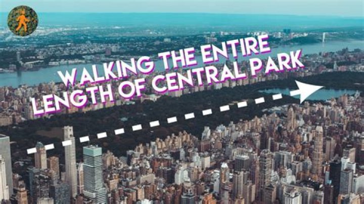 How long is the walk across Central Park?
