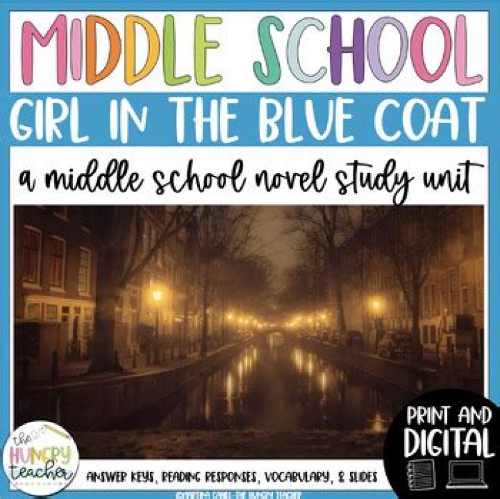How many pages does the girl in the blue coat have?