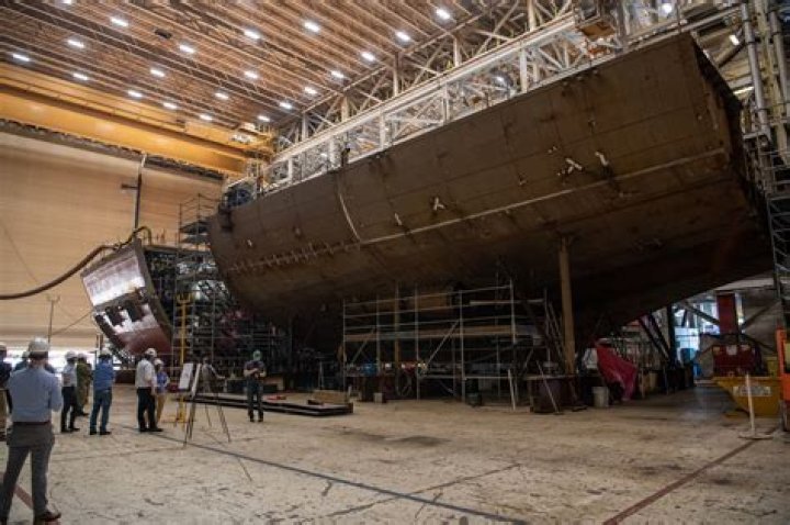 How many ships has Bath Iron Works built?