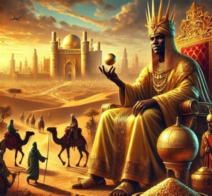 How many slaves did Mansa Musa have?