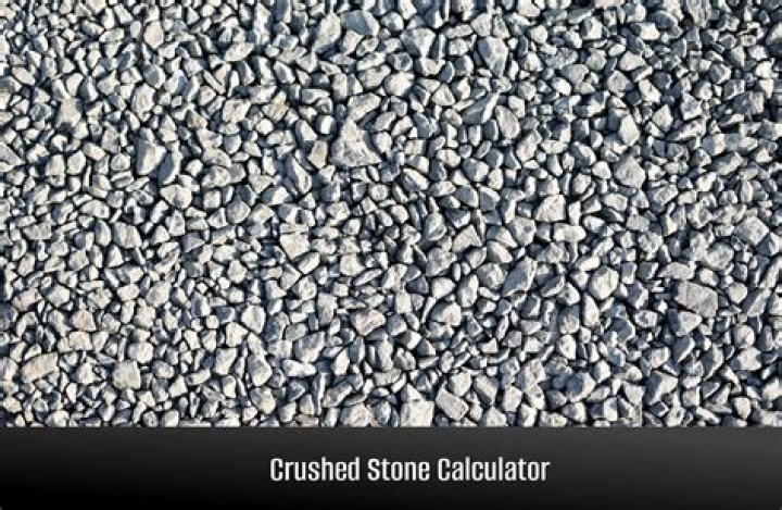 How much area does a yard of crushed stone cover?