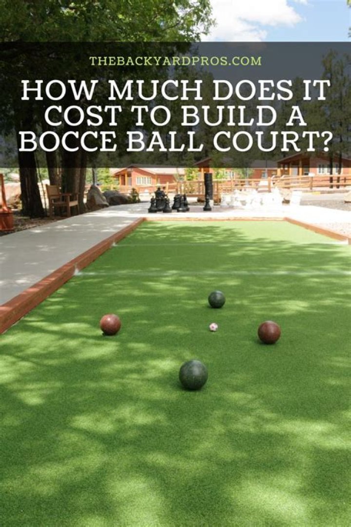 How much does a bocce ball set cost?