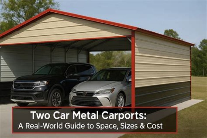 How wide should a carport be for 2 cars?