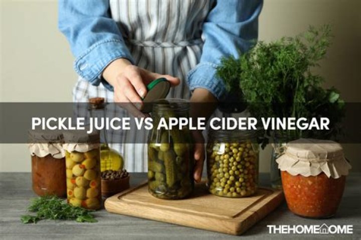 Is apple cider vinegar the same as pickle juice?