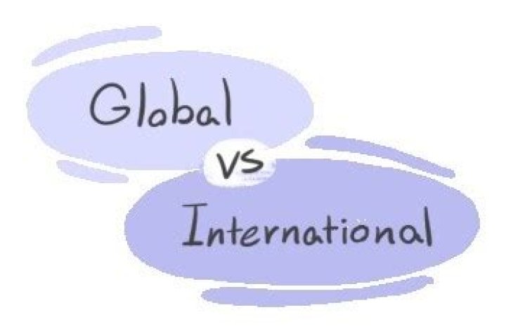 Is global and international the same?