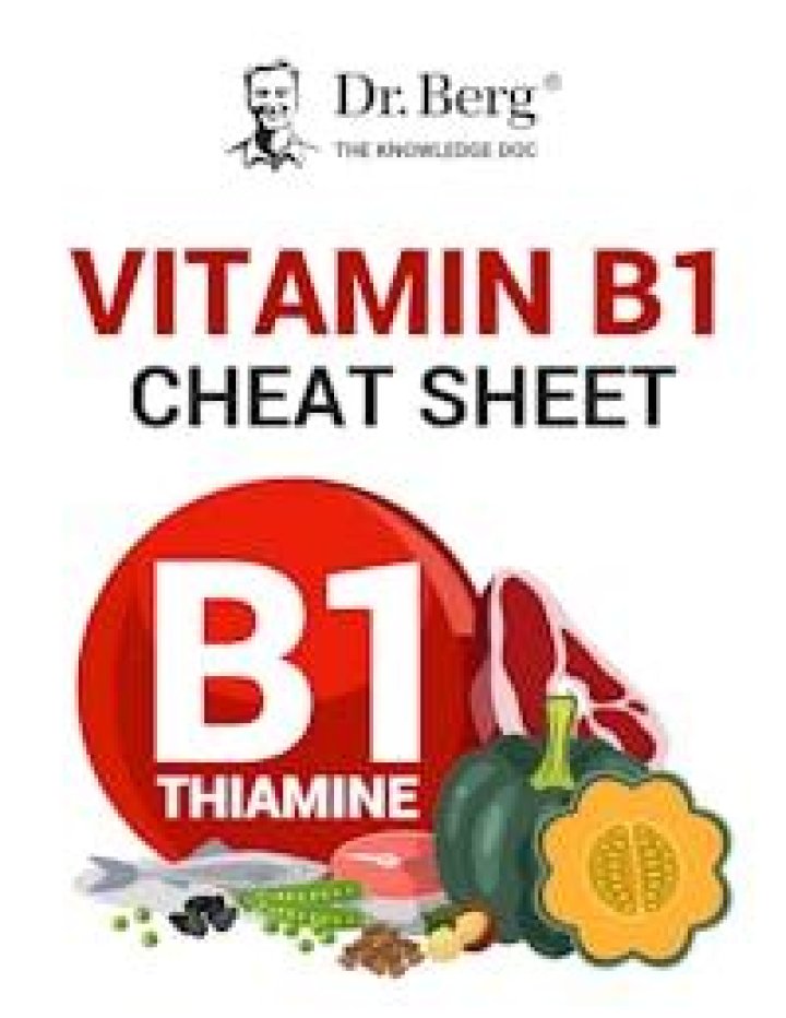 Is it safe to take vitamin b1?