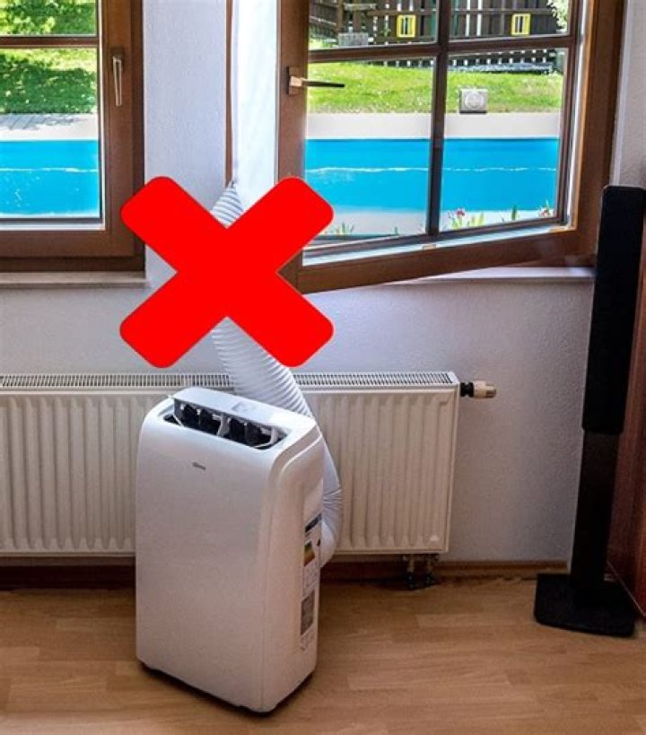 Is it safe to use a portable air conditioner without an exhaust hose?
