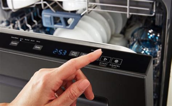 Is there a reset button on Maytag dishwashers?