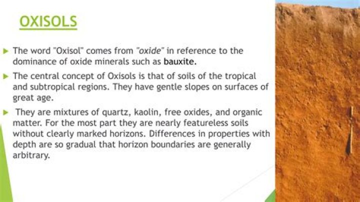 What are oxisols used for?