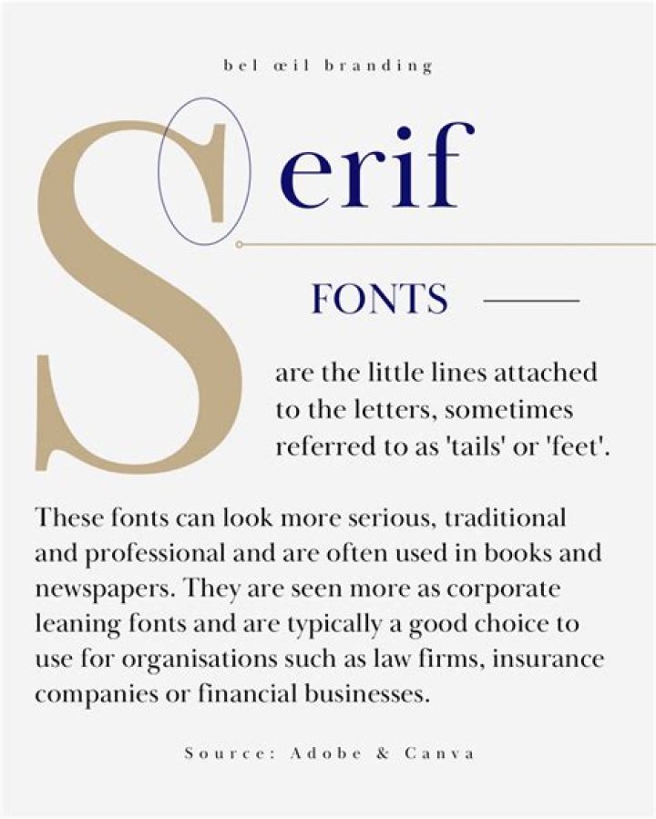 What are serif fonts examples?