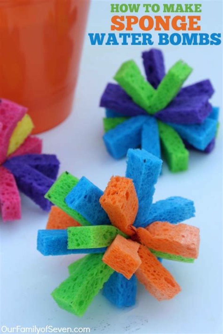 What are sponge water bombs?