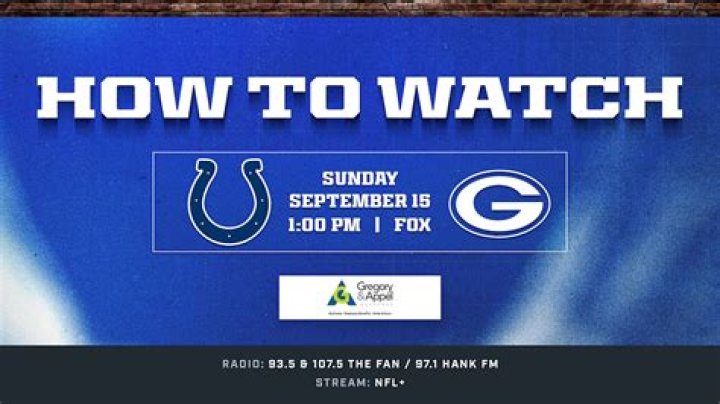 What channel is showing the Colts game?