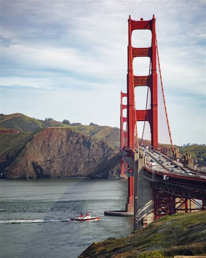 What cities connect the Golden Gate Bridge?