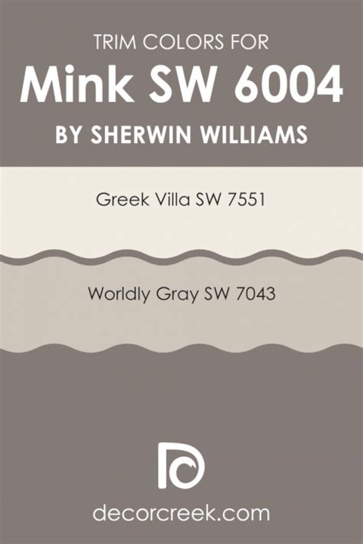 What color goes with Sherwin Williams mink?