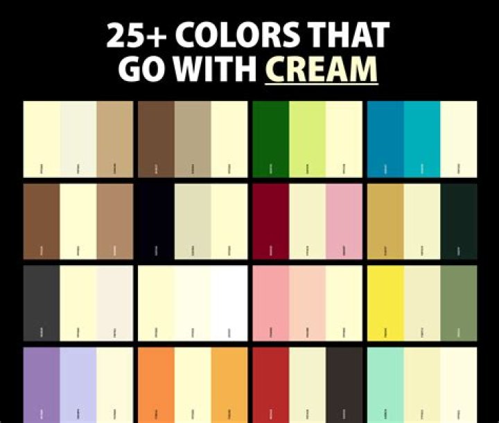 What Colours go with cream and white?