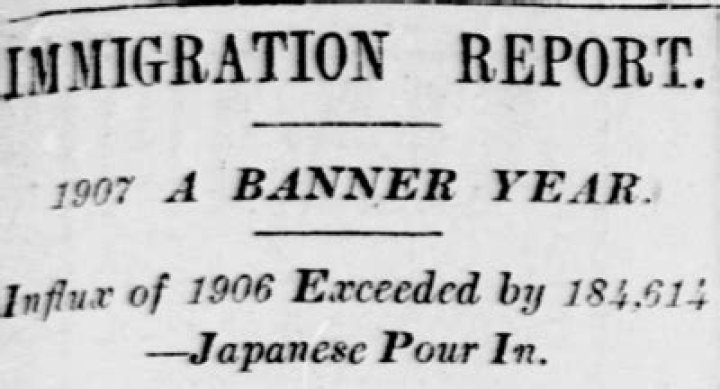 What did the Immigration Act of 1907 do?
