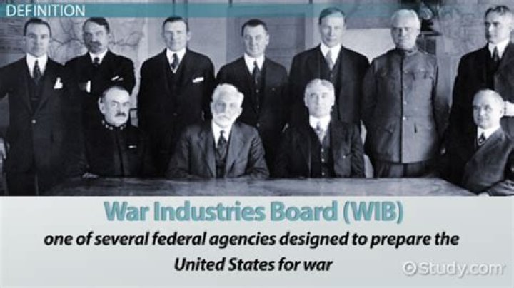 What did the War Industries Board do for the war effort?