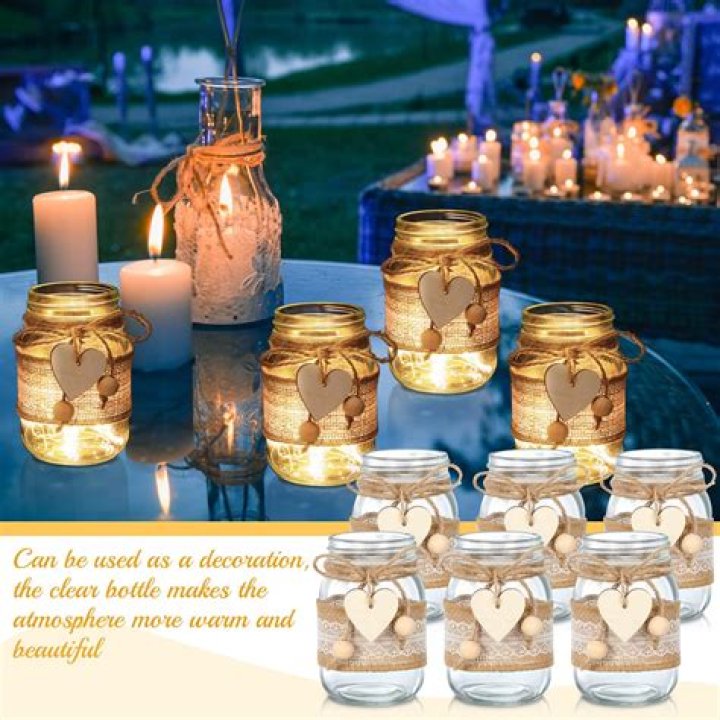 What do you put in a Mason jar for a wedding?