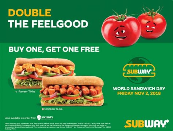 What does Bogo mean at Subway?