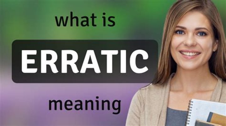 What does erratic mean in TKAM?