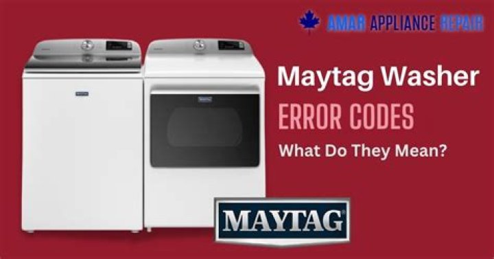 What does error code Ld mean on Maytag washer?