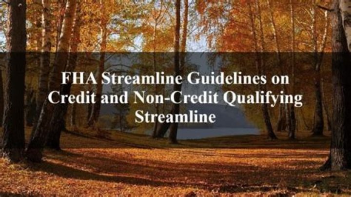 What is a credit qualifying FHA streamline?