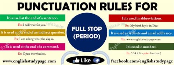 What is a full stop punctuation?