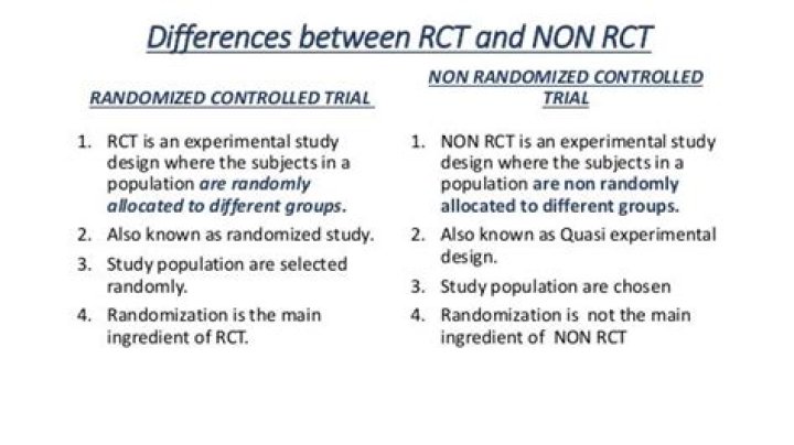 What is a non randomized controlled trial?