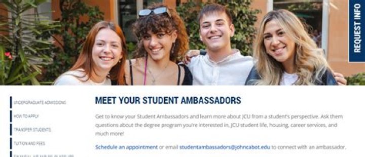 What is a student ambassador in high school?