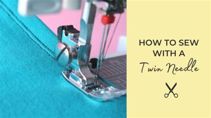 What is a twin needle used for on a sewing machine?