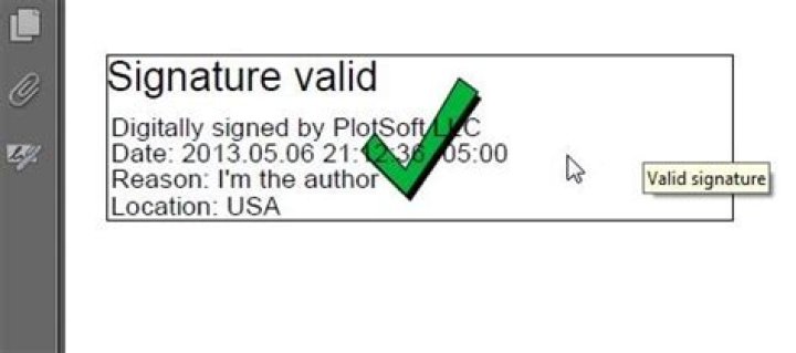 What is a verified signature?