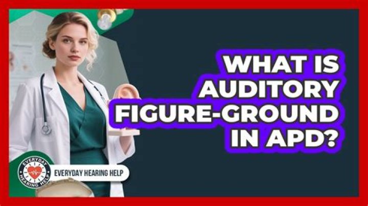 What is auditory figure ground?