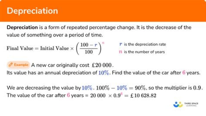 What is called depreciation?
