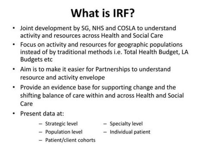 What is IRF?